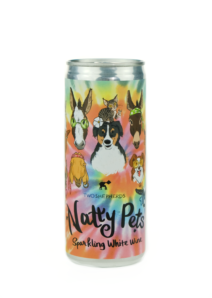 Two Shepherds 2021 Sparkling White 'Natty Pets' Can